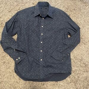 Robert Graham Navy Floral Button-Down Shirt
